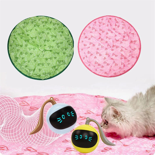 Automatic Funny Cat Toys Electric Motion Undercover Moving Bouncing Rolling Ball Interactive Toy For Indoor Cat Kitty Pet Toy - Pets Crazy Shops