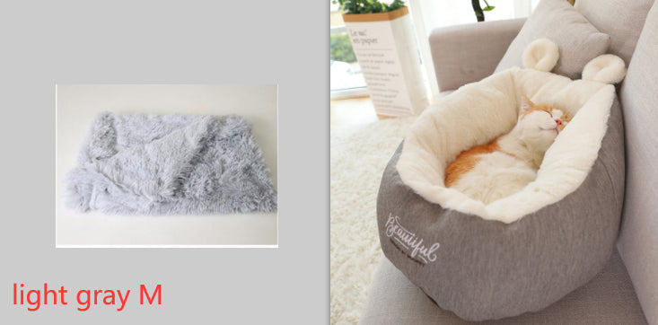 Pet Dog Bed Warming Soft Sleeping Bag Cushion Puppy Kennel - Pets Crazy Shops