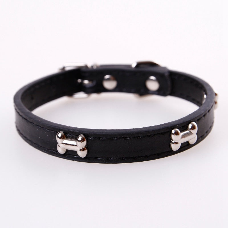 Fashionable Personality Pet PU Neck Ring Accessories - Pets Crazy Shops