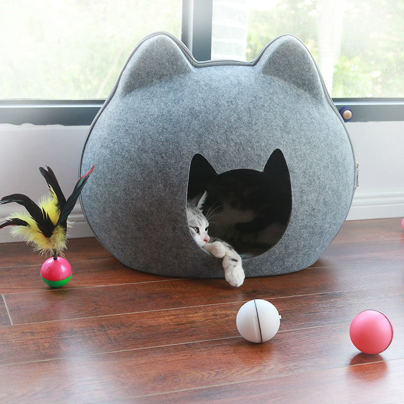 Cat Litter Enclosed Pet Cat House Cat House Cat Bed House Cat Villa Cat Litter - Pets Crazy Shops