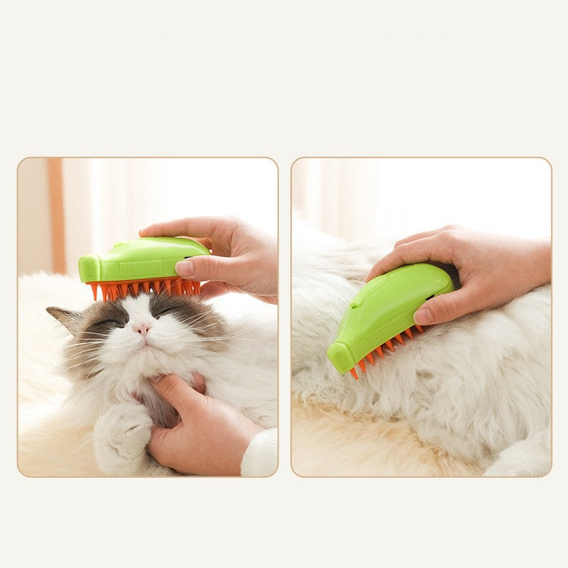 3 In 1 Pet Steam Brush Cat Dog Cleaning Steamy Spray Massage Beauty Comb Hair Removal Grooming Supplies Pets Accessories - Pets Crazy Shops