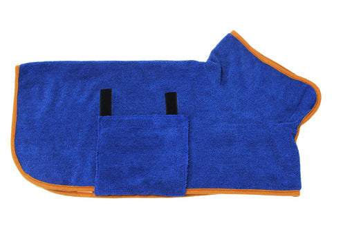Absorbent Pet Bathrobe With Waist-wrapped Microfiber - Pets Crazy Shops