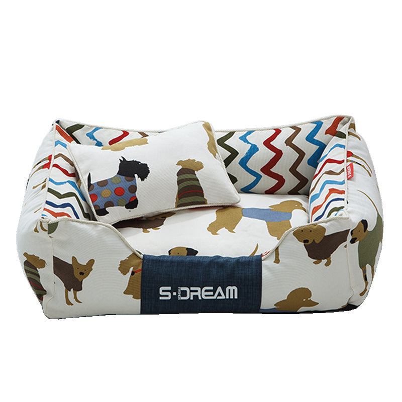 Dog Cat Bed Creativity Of Removable And Washable Large Dog Mat Pet House In Winter - Pets Crazy Shops