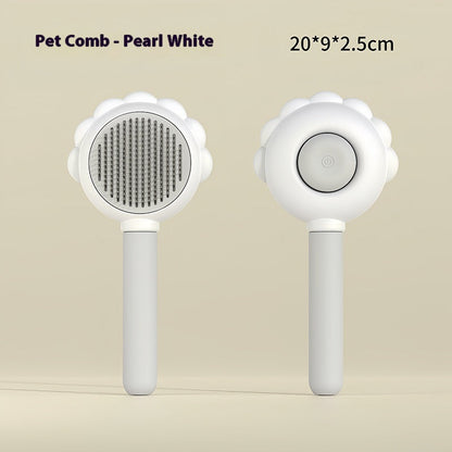 2 In 1 Self Cleaning Dog Brush Comb With Spray Pets Grooming Hair Remover Combs Brush Floating Hair Pet Grooming Brush Pet Products - Pets Crazy Shops