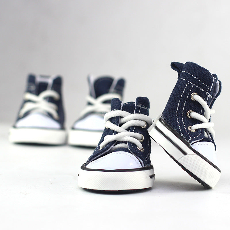 Pet cowboy canvas shoes for dogs - Pets Crazy Shops