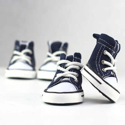 Pet cowboy canvas shoes for dogs - Pets Crazy Shops