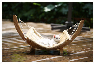 Cat Hammock Wooden Bed Pet Supplies - Pets Crazy Shops