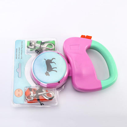 Retractable Dual Pet Dog Walking Leash - Pets Crazy Shops