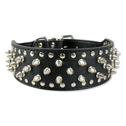 Pet collar large dog rivet collar - Pets Crazy Shops