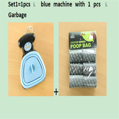 Dog Pet Travel Foldable Pooper Scooper With 1 Roll Decomposable bags Poop Scoop Clean Pick Up Excreta Cleaner Epacket Shipping - Pets Crazy Shops