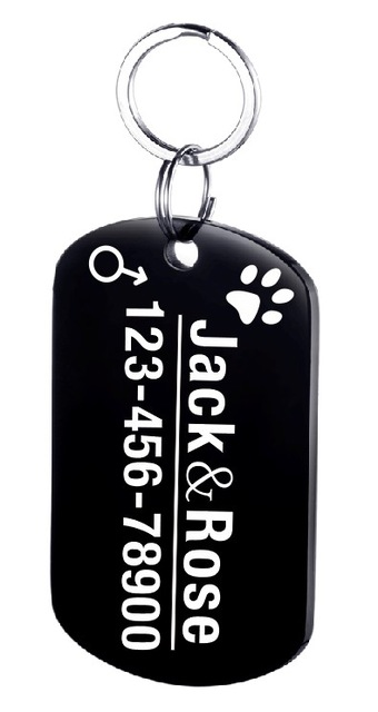 Personalized Dog ID Tag Stainless Steel Pet ID Tag - Pets Crazy Shops