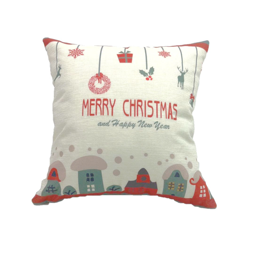 Christmas linen pillowcase - Pets Crazy Shops