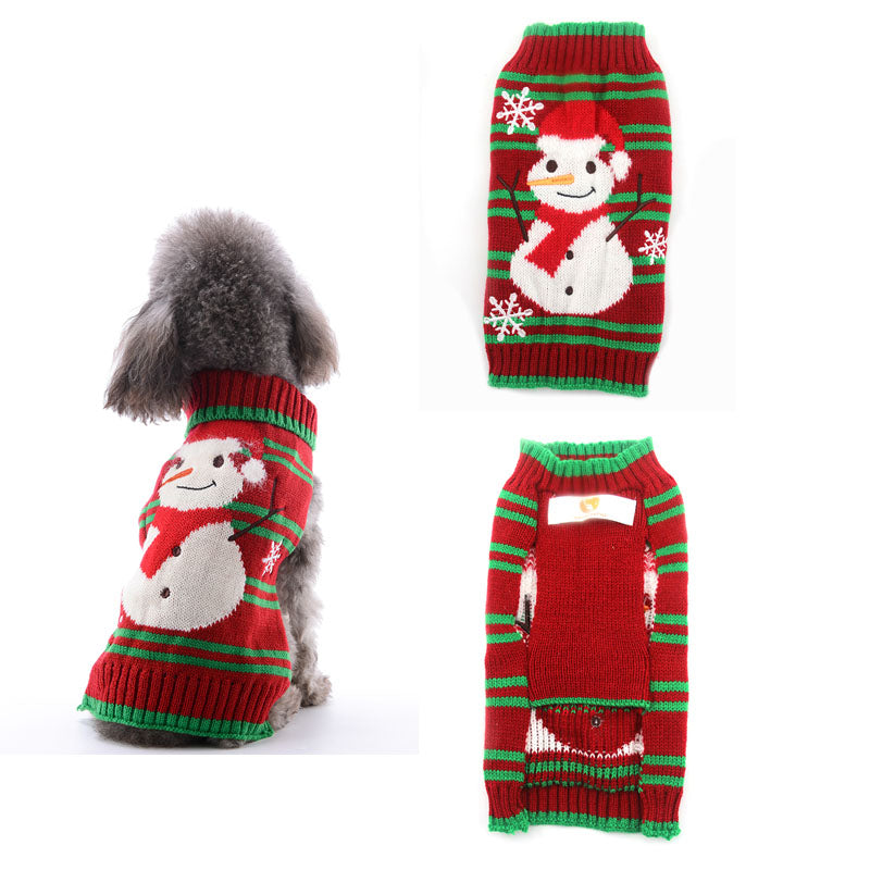 Pet dog clothes christmas pompom christmas small - Pets Crazy Shops