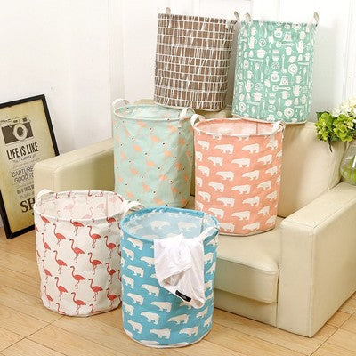 Foldable laundry basket, cotton and linen laundry basket, bathroom, laundry, dirty clothes, dirty clothes, toy storage basket - Pets Crazy Shops