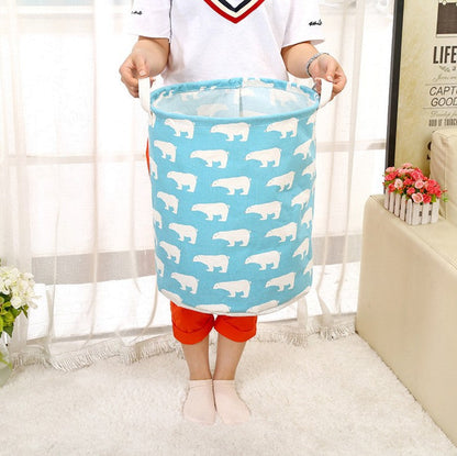 Foldable laundry basket, cotton and linen laundry basket, bathroom, laundry, dirty clothes, dirty clothes, toy storage basket - Pets Crazy Shops