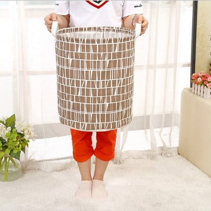 Foldable laundry basket, cotton and linen laundry basket, bathroom, laundry, dirty clothes, dirty clothes, toy storage basket - Pets Crazy Shops