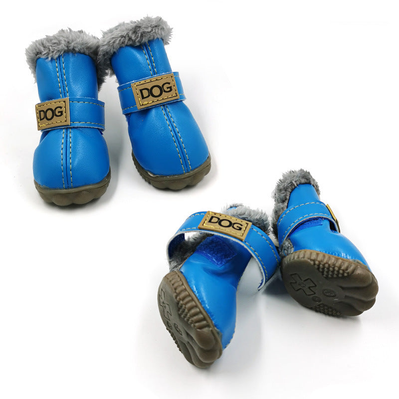 Dog Thick Snow Boots Keep Warm Teddy Autumn And Winter VIP Shoes - Pets Crazy Shops