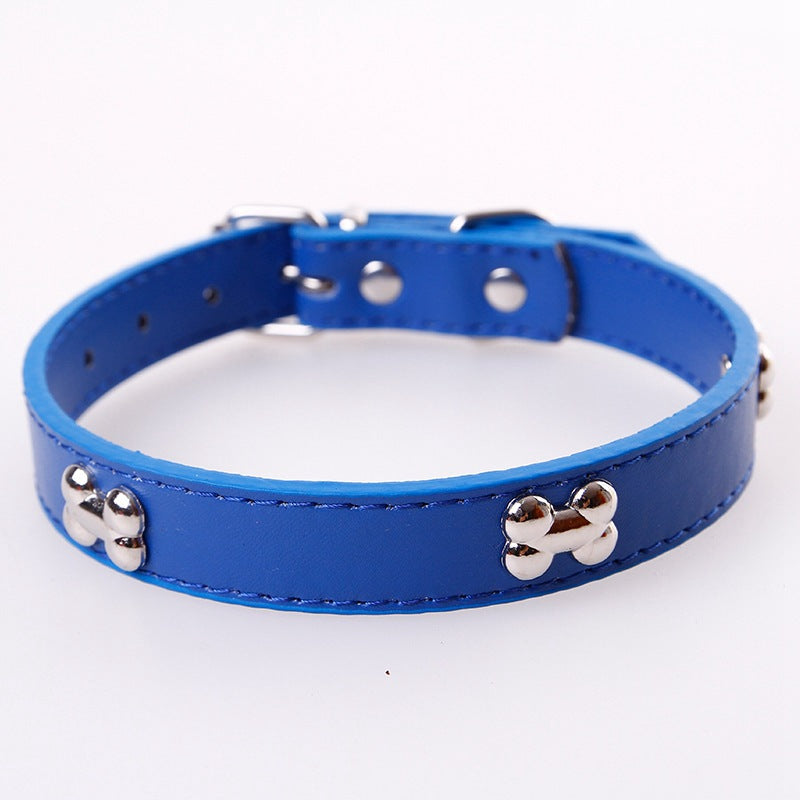 Fashionable Personality Pet PU Neck Ring Accessories - Pets Crazy Shops