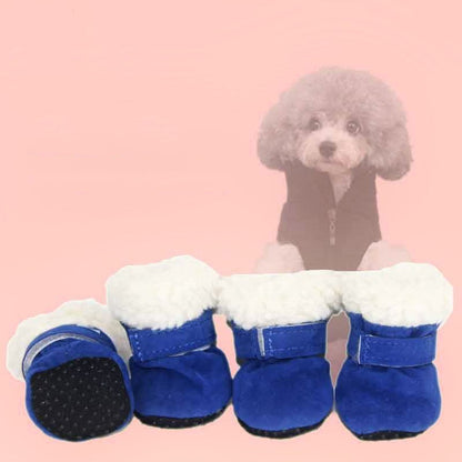 Waterproof Winter Dog Boots Socks Pet Dog Shoes Anti-slip Puppy Cat Rain Snow Booties Footwear For Small Dogs - Pets Crazy Shops