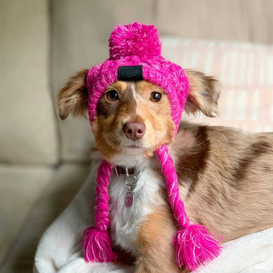 Fur Ball Warm And Windproof Fluffy Ball Knitting Method Dog Fighting Hat - Pets Crazy Shops
