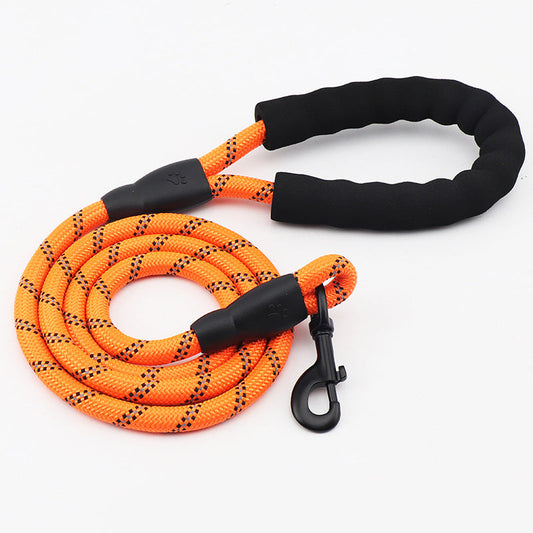 Reflective Nylon Round Rope Dog Leash - Pets Crazy Shops