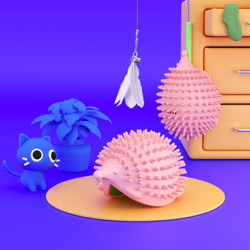 New Pet Toy Hedgehog Cat Corner Tickler Cat Mint Hair Remover Cat Toy Supplies Cat Toys Cat Massage Ball - Pets Crazy Shops