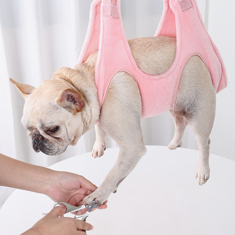 Grooming Assist Pet Hammock Plush Soft Dog Pets Supplies - Pets Crazy Shops