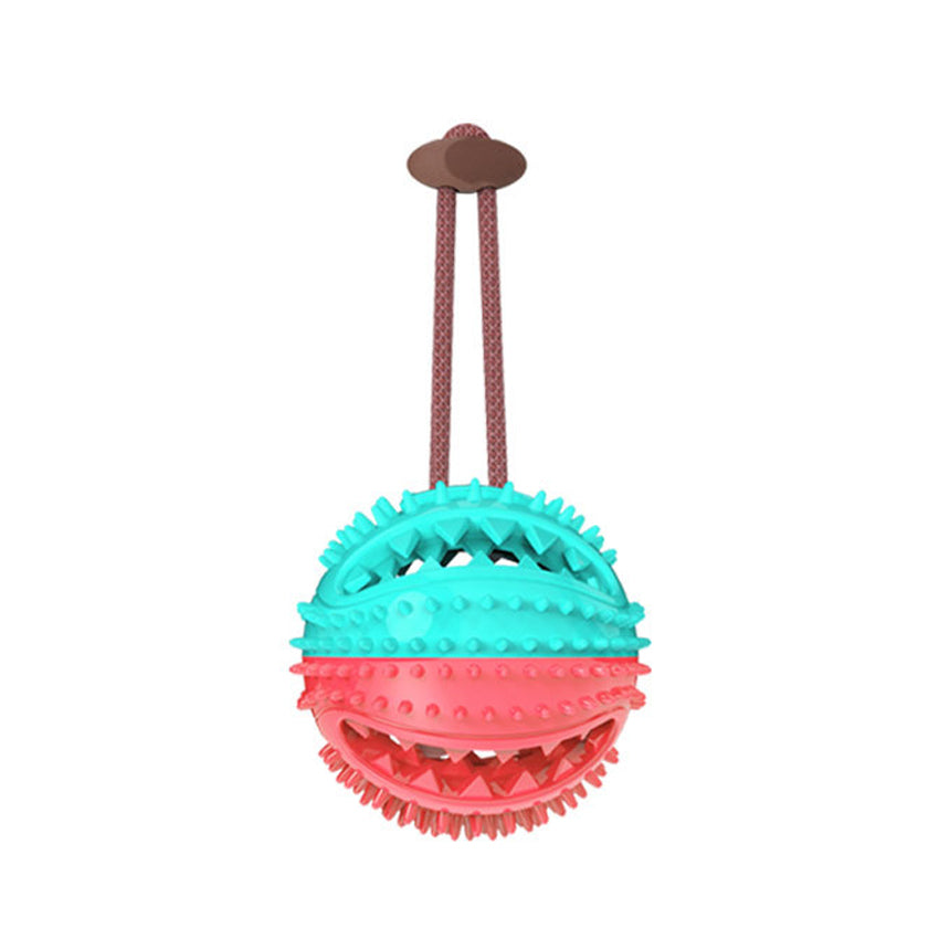 Dog Toys Silicon Suction Cup Tug Interactive Dog Ball Toy For Pet Chew Bite Tooth Cleaning Toothbrush Feeding Pet Supplies - Pets Crazy Shops