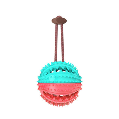 Dog Toys Silicon Suction Cup Tug Interactive Dog Ball Toy For Pet Chew Bite Tooth Cleaning Toothbrush Feeding Pet Supplies - Pets Crazy Shops