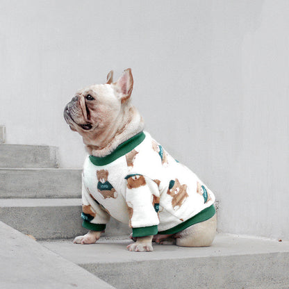 French Clothes Dog Pajamas Winter Clothes Corgi - Pets Crazy Shops