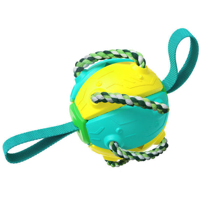 Interactive Dog Football Soccer Ball With Tabs Inflated Training Toy Outdoor Border Collie Balls Pet Products - Pets Crazy Shops
