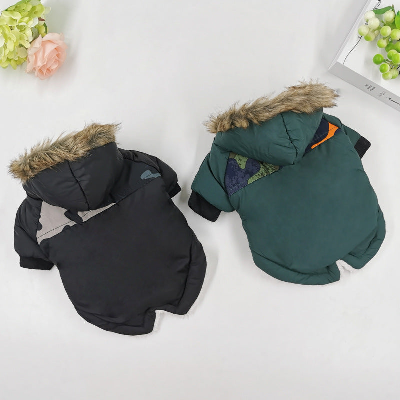 Dog Clothes Winter Thickened Warmth Cotton Pet Dogs Coat Jacket - Pets Crazy Shops