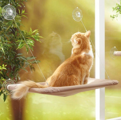 Pet Hanging Beds Cat Sunny Window Seat Mount Hammock Comfortable Cat Shelf Seat - Pets Crazy Shops