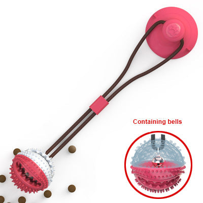 Dog Toys Silicon Suction Cup Tug Interactive Dog Ball Toy For Pet Chew Bite Tooth Cleaning Toothbrush Feeding Pet Supplies - Pets Crazy Shops
