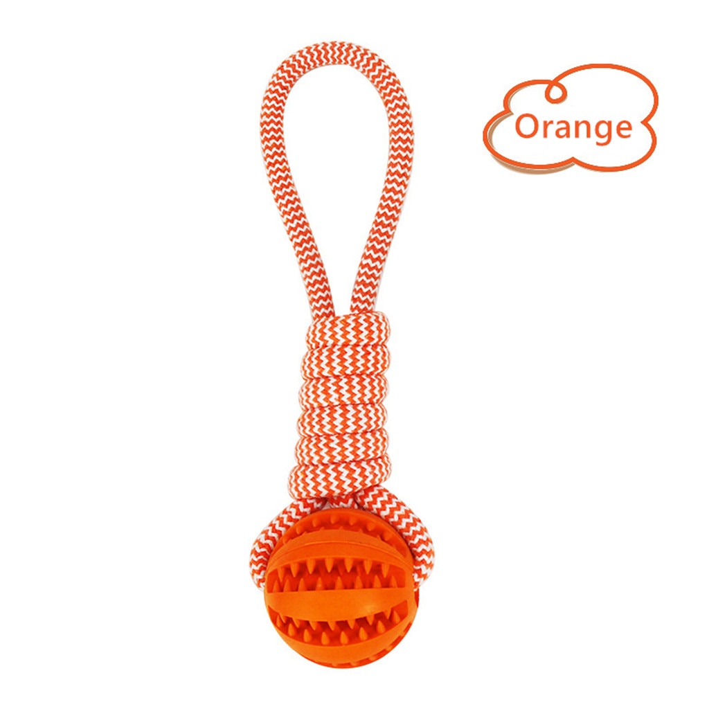 Dog Toys Balls Interactive Treat Rope Rubber Leaking Balls For Small Medium Dogs Chewing Bite Resistant Pet Tooth Cleaning - Pets Crazy Shops
