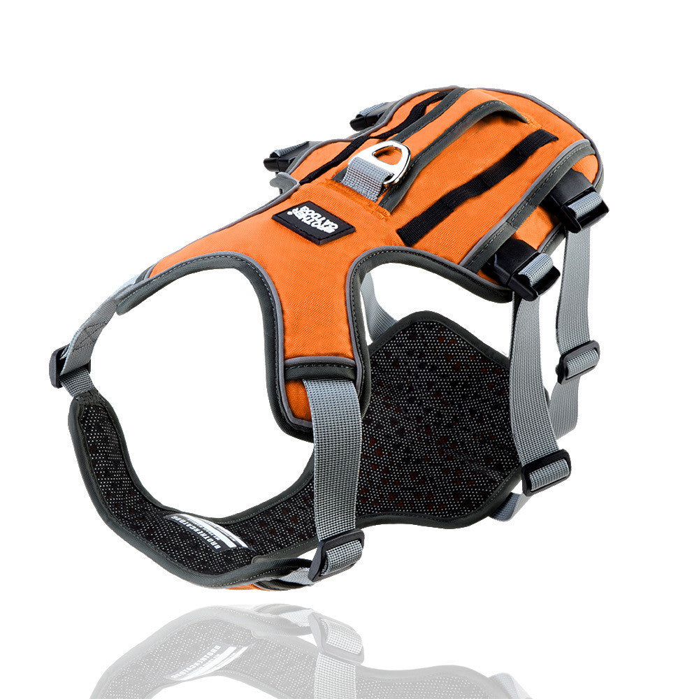 Reflective And Breathable Pet Chest Harness Vest Type Traction Rope - Pets Crazy Shops