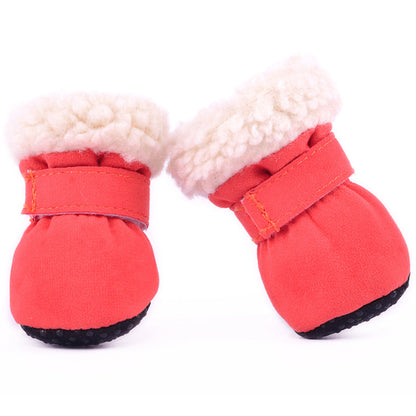 Waterproof Winter Dog Boots Socks Pet Dog Shoes Anti-slip Puppy Cat Rain Snow Booties Footwear For Small Dogs - Pets Crazy Shops