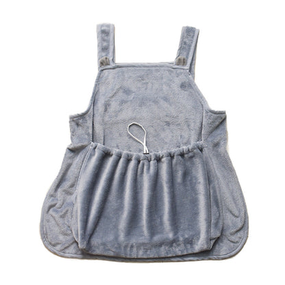 Touch The Cat Clothes Pets Apron Non-stick Anti-grab Soft Plush Camisole Pinafore For Pets - Pets Crazy Shops