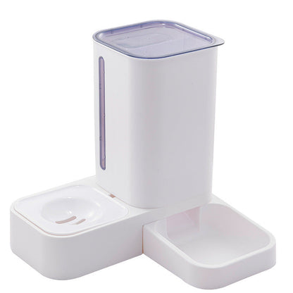 Pet Automatic Water Storage Double Plastic Pet Bowl - Pets Crazy Shops