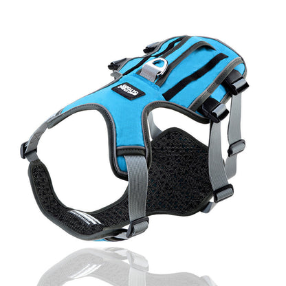 Reflective And Breathable Pet Chest Harness Vest Type Traction Rope - Pets Crazy Shops
