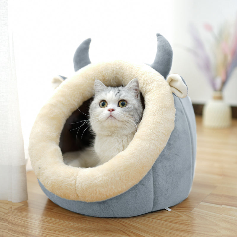 Cat House Villa Enclosed Cat Supplies Bed - Pets Crazy Shops