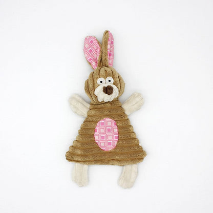 Pet Toy Donkey Shape Corduroy Chew Toy For Dogs Puppy Squeaker Squeaky Plush Bone Molar Dog Toy Pet Training Dog - Pets Crazy Shops