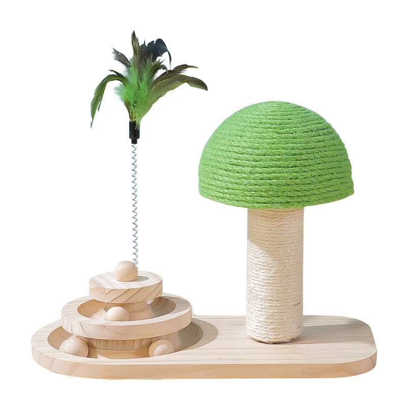 Pet Cat Tree Toys Cat Scratch Post Pet Furniture Scratching Post Cats Claw Scratcher Double Sisal Balls Cat Accessories - Pets Crazy Shops