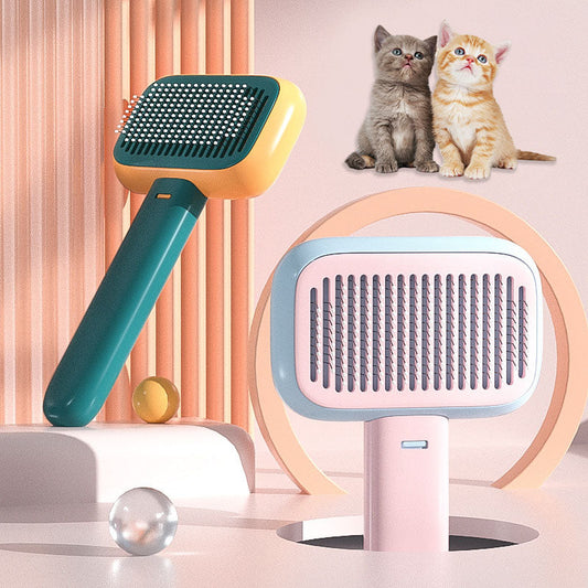 Pet Detangling Massage Comb & Grooming Brush | Dog & Cat Hair Brush