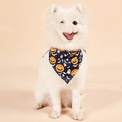Halloween Double-sided Saliva Towel Pet Accessories - Pets Crazy Shops