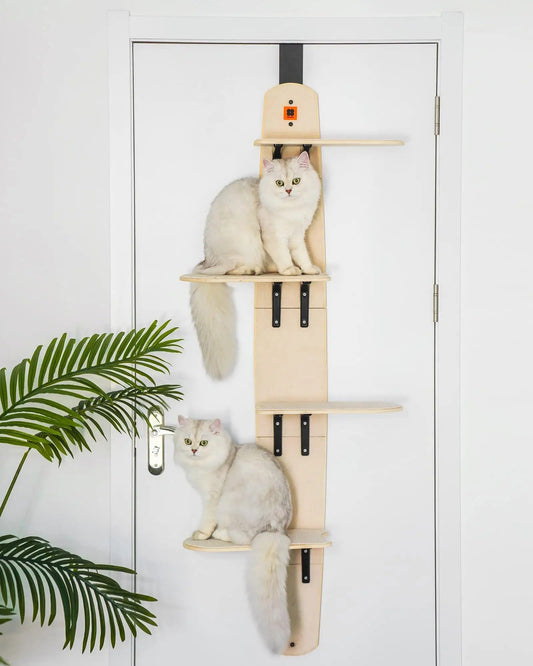Mewoofun 4-Levels Versatile Cat Climber Shelves Door Mounted Vertical Cat Tree - Pets Crazy Shops