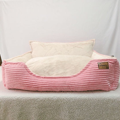 Removable And Washable Plush Warm Pet Kennel Dog Bed - Pets Crazy Shops