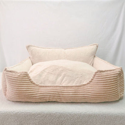 Removable And Washable Plush Warm Pet Kennel Dog Bed - Pets Crazy Shops