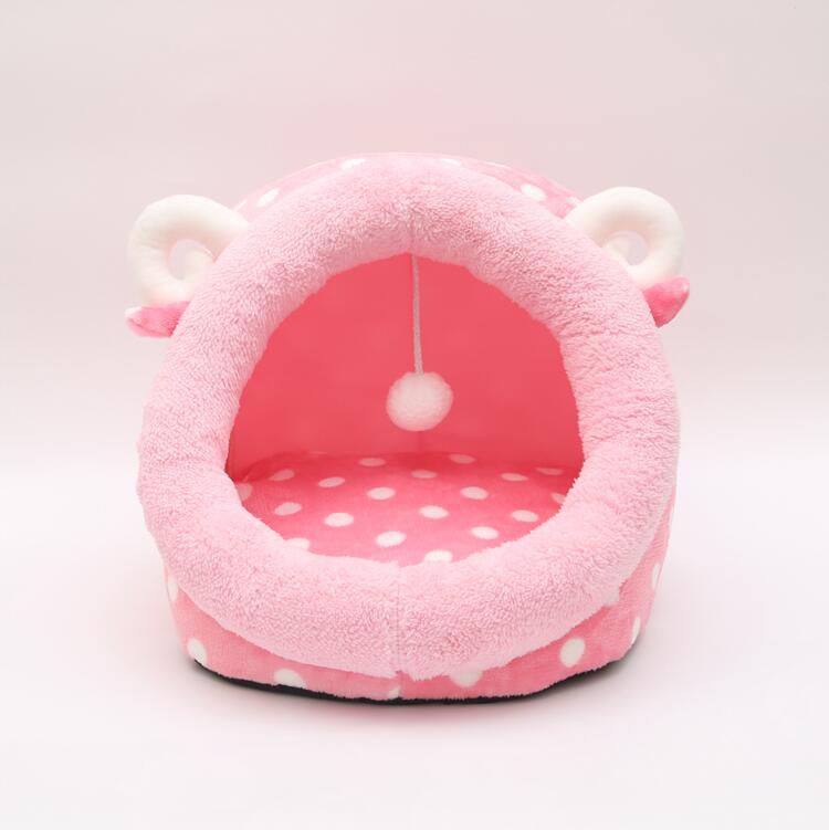 Cat Bed Indoor Soft Cats Houses Warm Cozy Cushion Bag Small Dog Removable Washable Tent Pet House Cat's Basket Pets Mat Supplies - Pets Crazy Shops