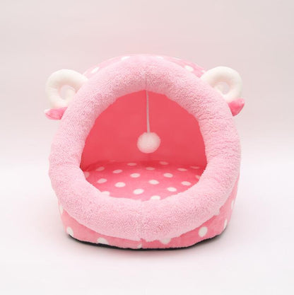 Cat Bed Indoor Soft Cats Houses Warm Cozy Cushion Bag Small Dog Removable Washable Tent Pet House Cat's Basket Pets Mat Supplies - Pets Crazy Shops